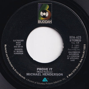 Michael Henderson - Prove It / (Instrumental) (7 inch Record / Used)