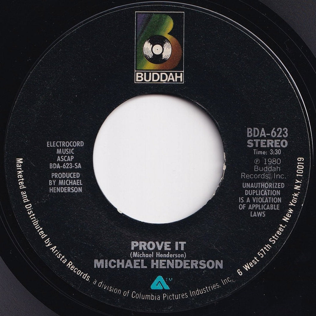 Michael Henderson - Prove It / (Instrumental) (7 inch Record / Used)