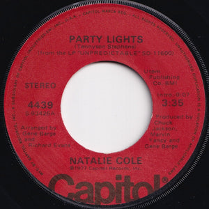 Natalie Cole - Party Lights / Peaceful Living (7 inch Record / Used)