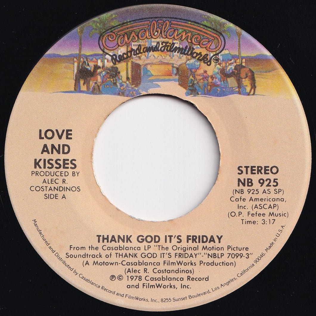 Love And Kisses - Thank God It's Friday / You're The Most Precious Thing In My Life (7 inch Record / Used)