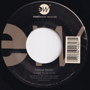 Brandy, Tamia, Gladys Knight, Chaka Khan / Michael Speaks - Missing You (Radio Version) / So Right, For Life (7 inch Record / Used)