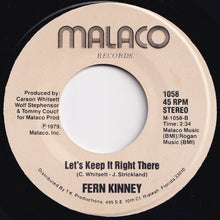 Load image into Gallery viewer, Fern Kinney - Groove Me / Let&#39;s Keep It Right There (7 inch Record / Used)
