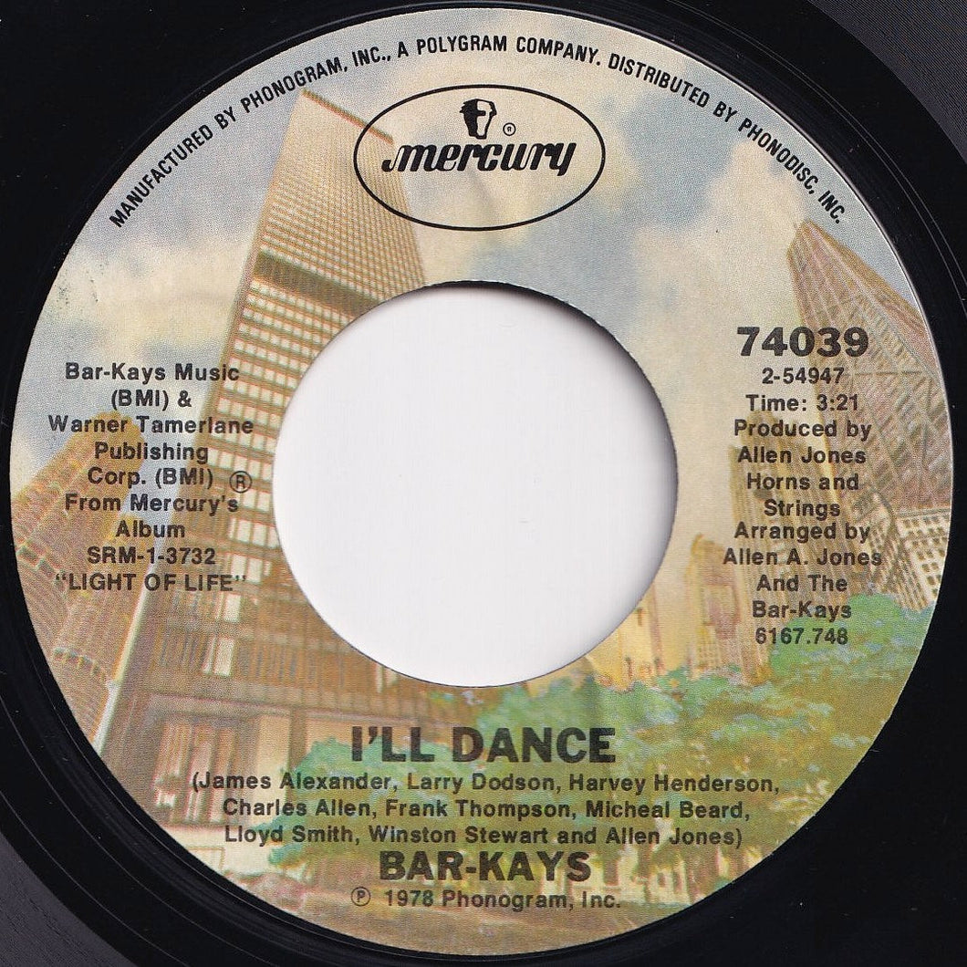 Bar-Kays - I'll Dance / Angel Eyes (7 inch Record / Used)