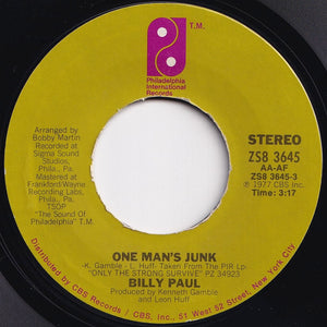 Billy Paul - Don't Give Up On Us / One Man's Junk (7 inch Record / Used)