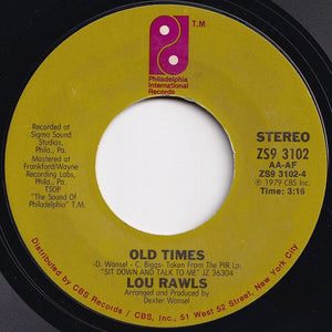 Lou Rawls - Ain't That Loving You (For More Reasons Than One) / Old Times (7 inch Record / Used)