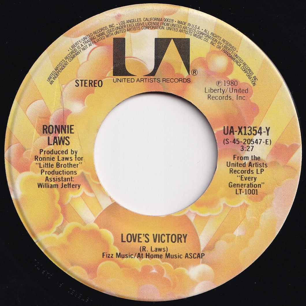 Ronnie Laws - Love's Victory / As One (7 inch Record / Used)