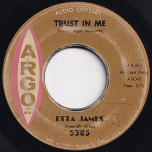 Etta James - Trust In Me / Anything To Say You're Mine (7 inch Record / Used)