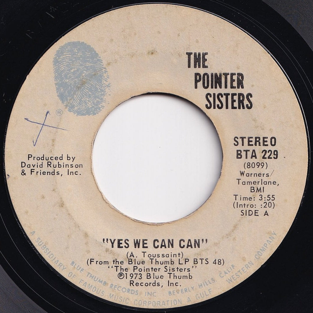 Pointer Sisters - Yes We Can Can / Jada (7 inch Record / Used)