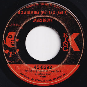 James Brown - It's A New Day (Part 1 & 2) / Georgia On My Mind (7 inch Record / Used)