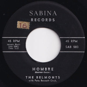 Belmonts - I Confess / Hombre (7 inch Record / Used)