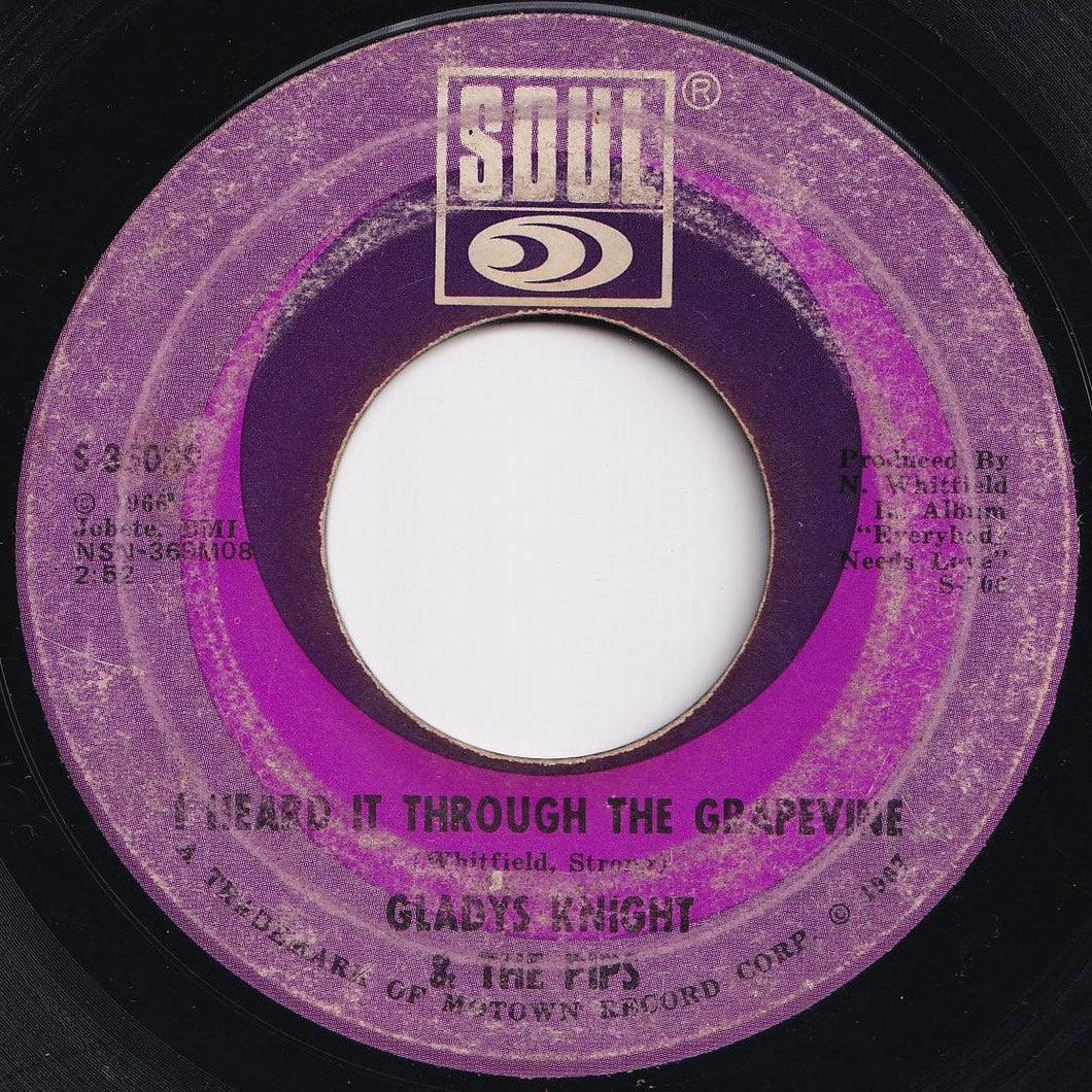 Gladys Knight And The Pips - I Heard It Through The Grapevine / It's Time To Go Now (7 inch Record / Used)