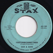 Load image into Gallery viewer, Sam &amp; Dave - Hold On! I&#39;m A Comin&#39; / I Got Everything I Need (7 inch Record / Used)
