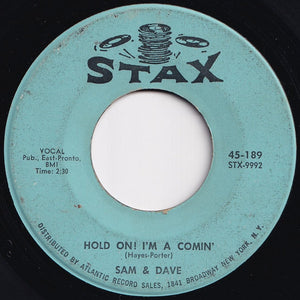 Sam & Dave - Hold On! I'm A Comin' / I Got Everything I Need (7 inch Record / Used)