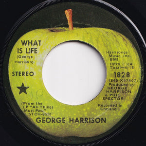 George Harrison - What Is Life / Apple Scruffs (7 inch Record / Used)