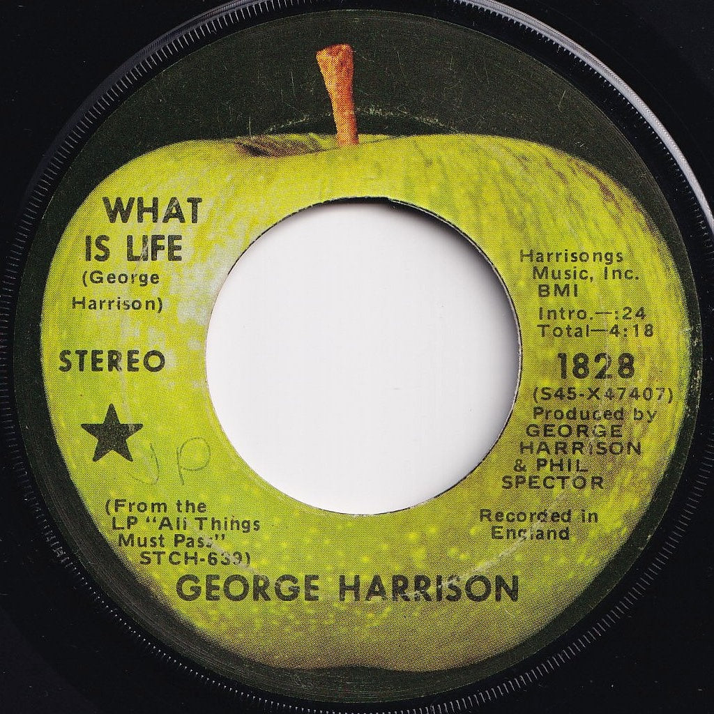 George Harrison - What Is Life / Apple Scruffs (7 inch Record / Used)