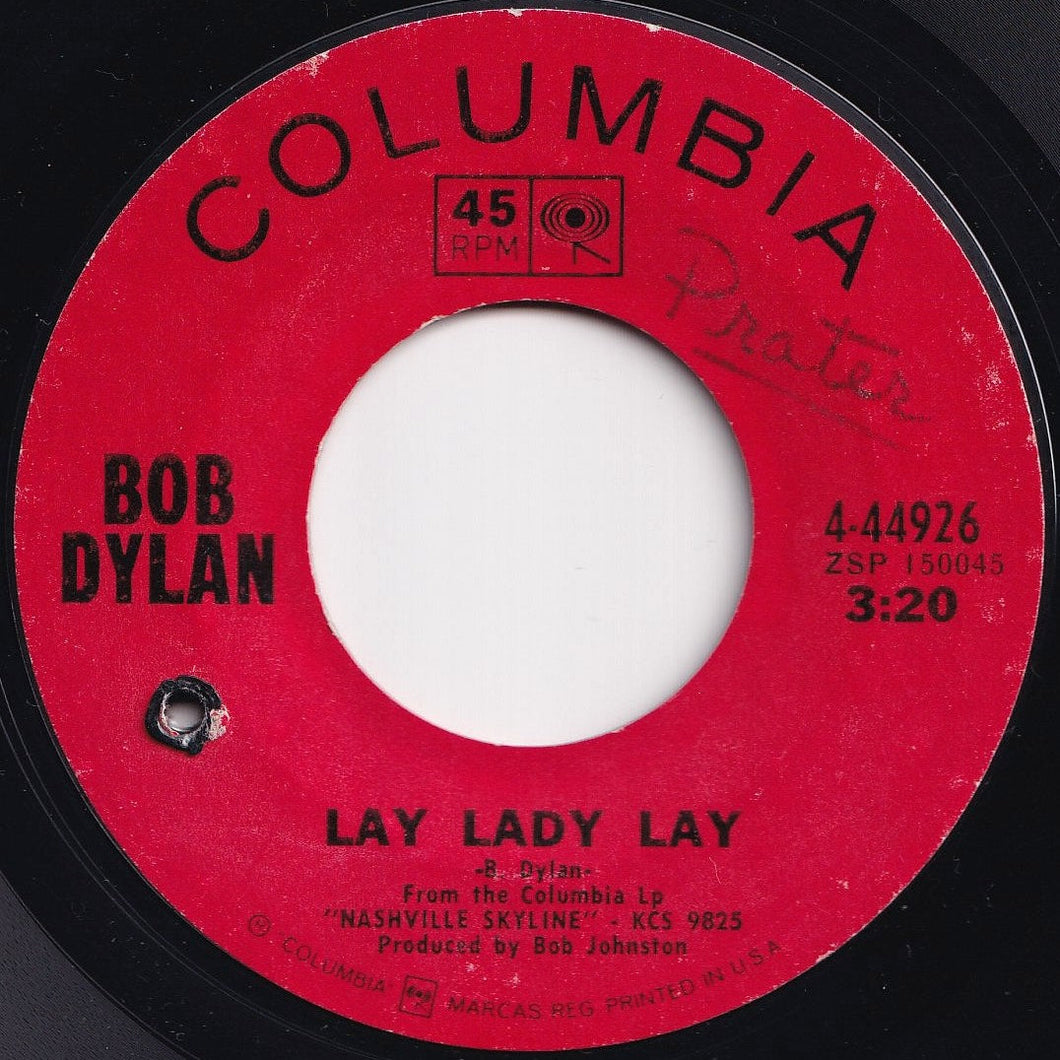 Bob Dylan - Lay Lady Lay / Peggy Day (7 inch Record / Used)