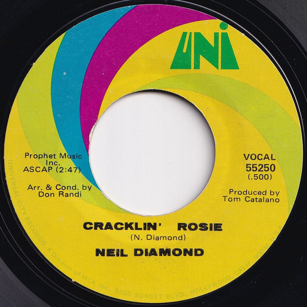 Neil Diamond - Cracklin' Rosie / Lordy (7 inch Record / Used)