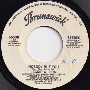 Jackie Wilson - Nobody But You (Mono) / (Stereo) (7 inch Record / Used)