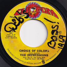 画像をギャラリービューアに読み込む, Impressions - Choice Of Colors / Mighty Mighty Spade &amp; Whitey (7 inch Record / Used)
