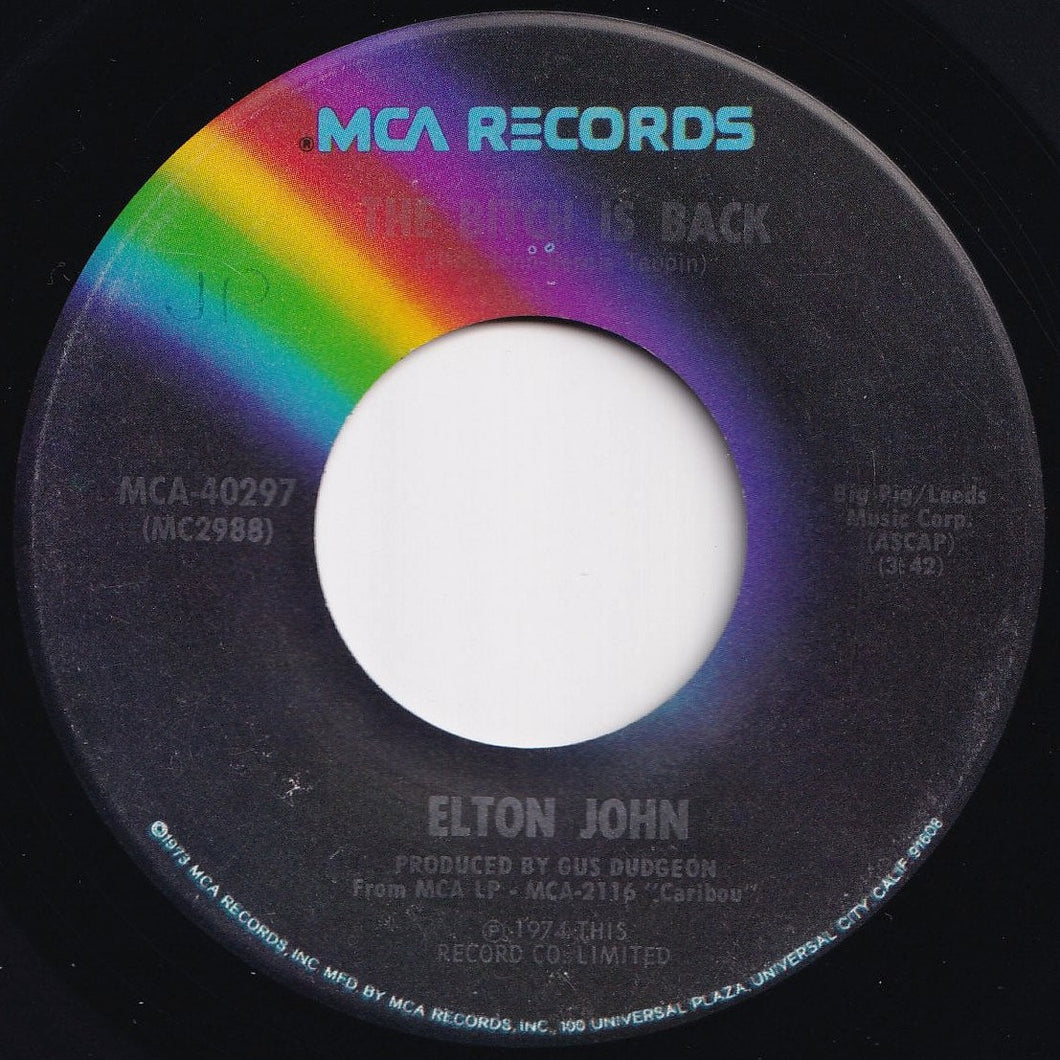 Elton John - The Bitch Is Back / Cold Highway (7 inch Record / Used)