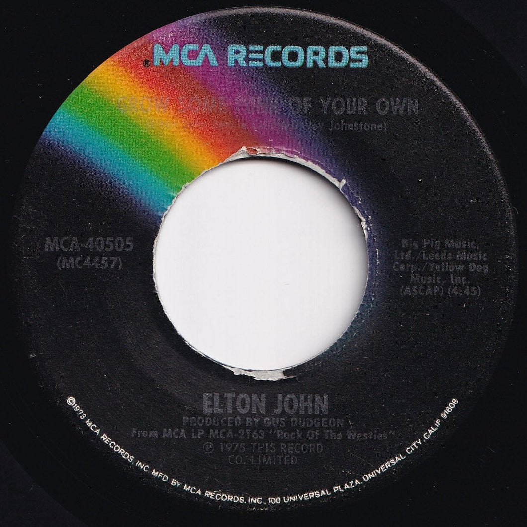 Elton John - Grow Some Funk Of Your Own / I Feel Like A Bullet (In The Gun Of Robert Ford) (7 inch Record / Used)