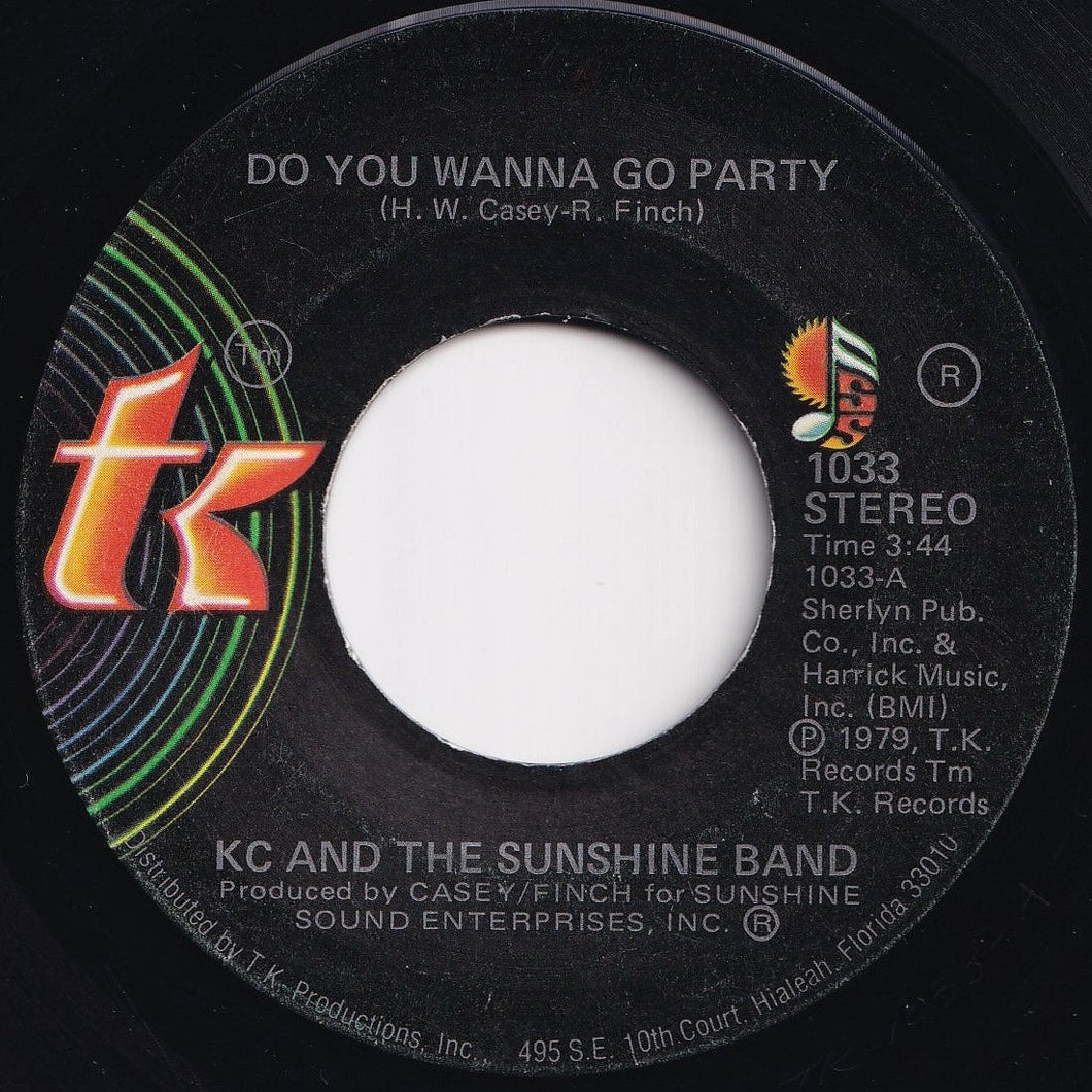 KC & The Sunshine Band - Do You Wanna Go Party / Come To My Island (7 inch Record / Used)