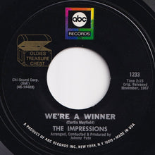 Load image into Gallery viewer, Impressions - Keep On Pushing / We&#39;re A Winner (7 inch Record / Used)
