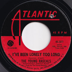 Young Rascals - I've Been Lonely Too Long / If You Knew (7 inch Record / Used)