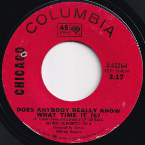 Chicago - Does Anybody Really Know What Time It Is? / Listen (7 inch Record / Used)