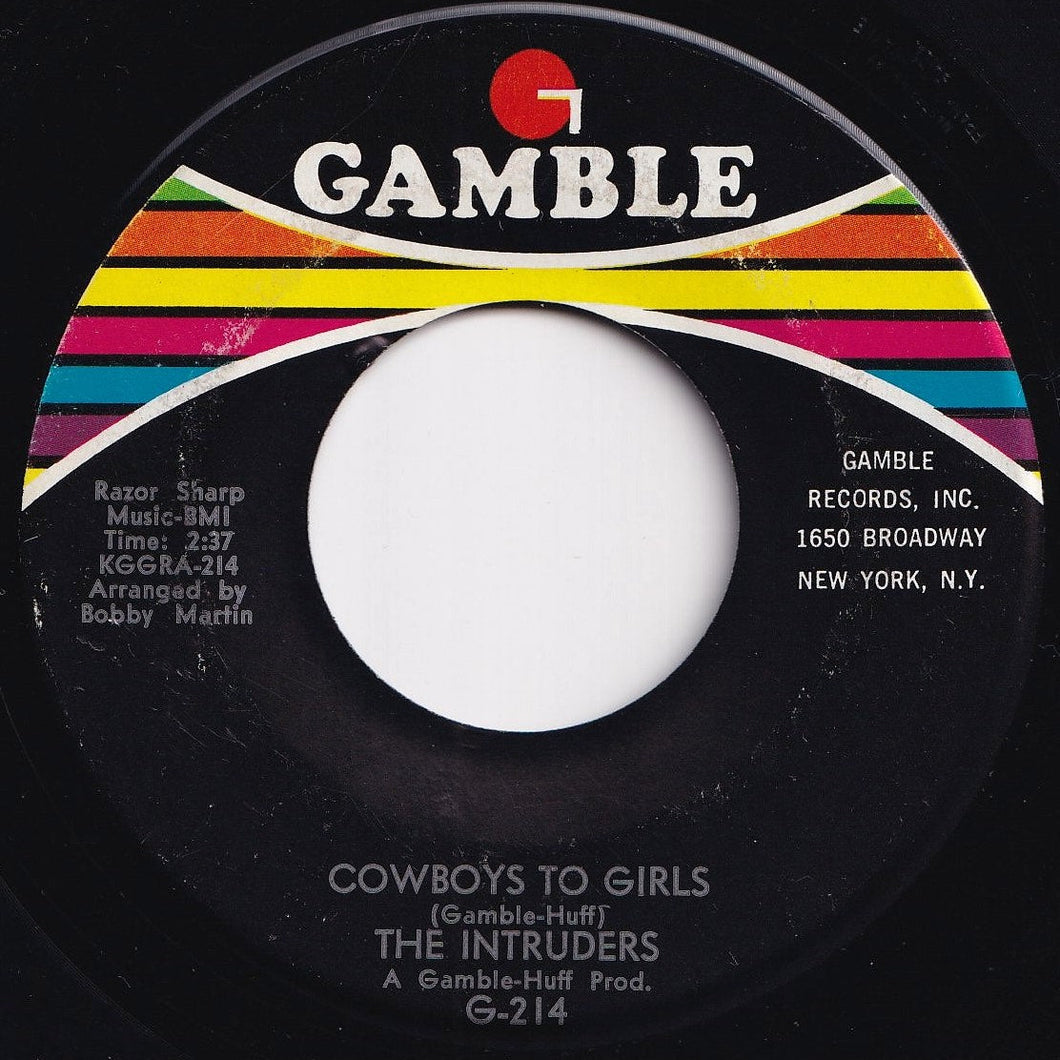 Intruders - Cowboys To Girls / Turn The Hands Of Time (7 inch Record / Used)