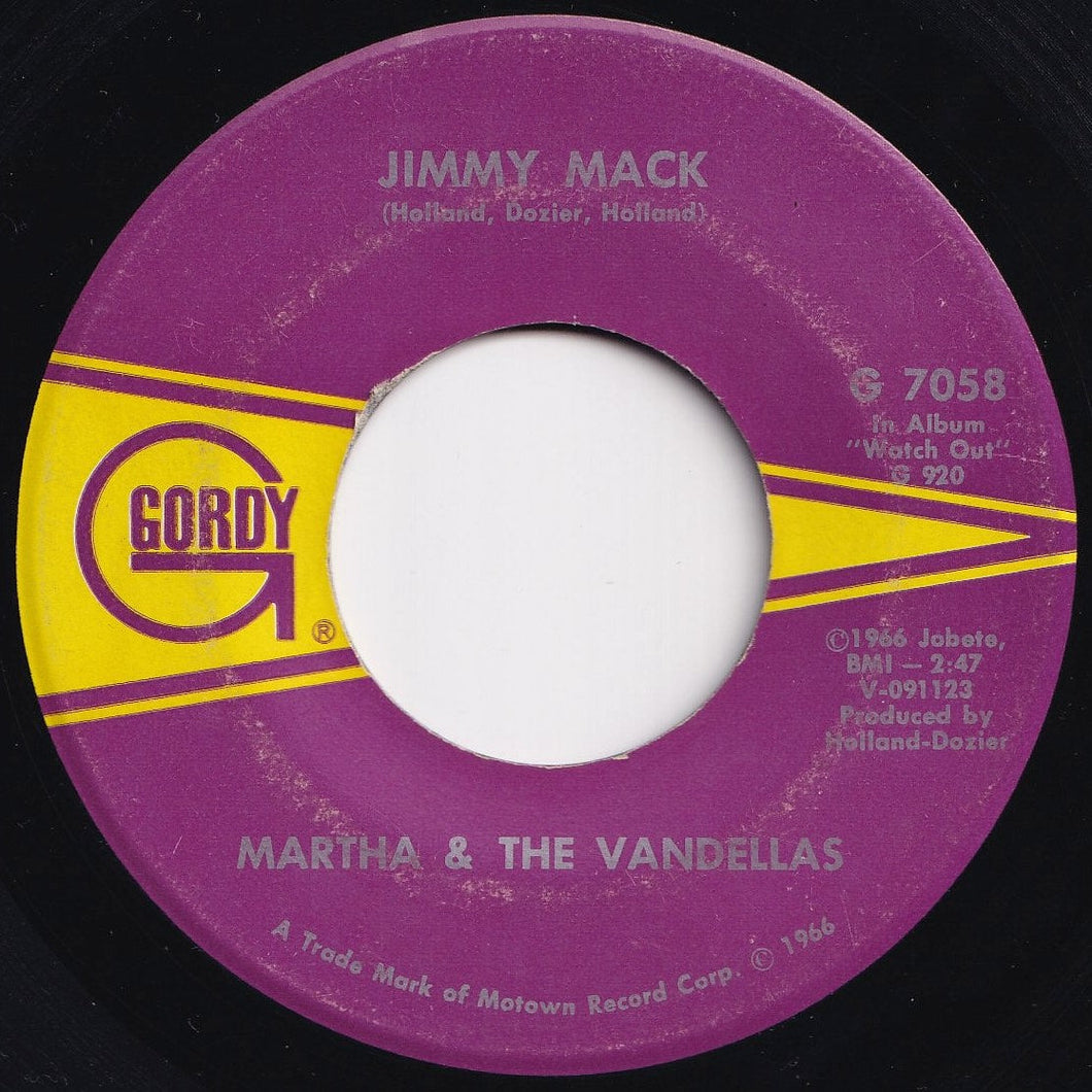 Martha & The Vandellas - Jimmy Mack / Third Finger, Left Hand (7 inch Record / Used)