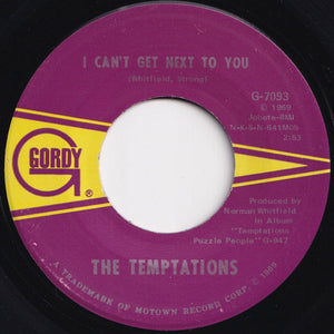 Temptations - I Can't Get Next To You / Running Away (Ain't Gonna Help You) (7 inch Record / Used)