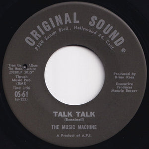 Music Machine - Talk Talk / Come On In (7 inch Record / Used)