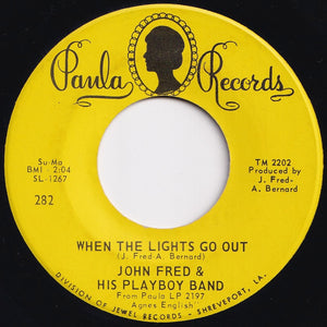 John Fred & His Playboy Band - Judy In Disguise (With Glasses) / When The Lights Go Out (7 inch Record / Used)