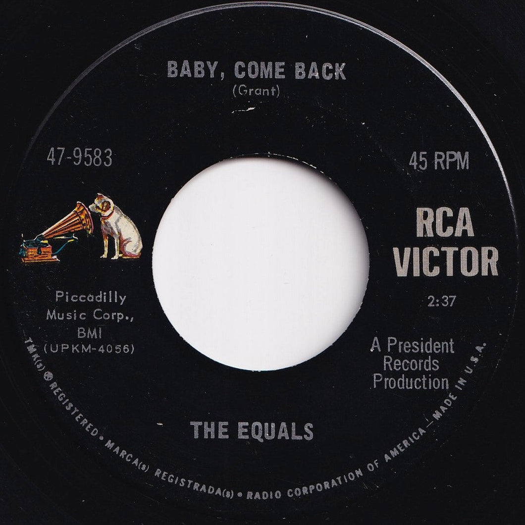 Equals - Baby, Come Back / Hold Me Closer (7 inch Record / Used)