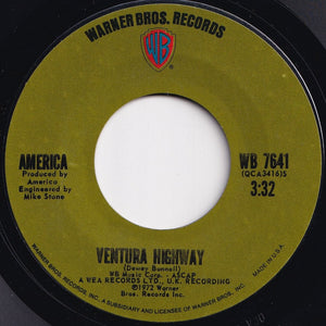 America - Ventura Highway / Saturn Nights (7 inch Record / Used)