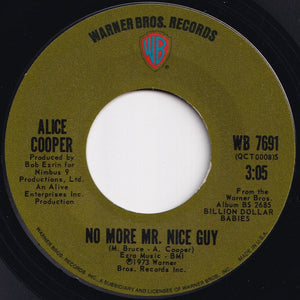 Alice Cooper - No More Mr. Nice Guy / Raped And Freezin' (7 inch Record / Used)