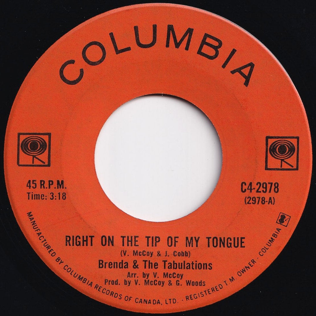 Brenda & The Tabulations - Right On The Tip Of My Tongue / Always & Forever (7 inch Record / Used)