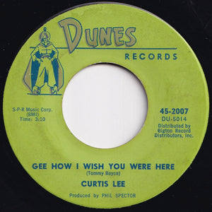 Curtis Lee - Pretty Little Angel Eyes / Gee How I Wish You Were Here (7 inch Record / Used)