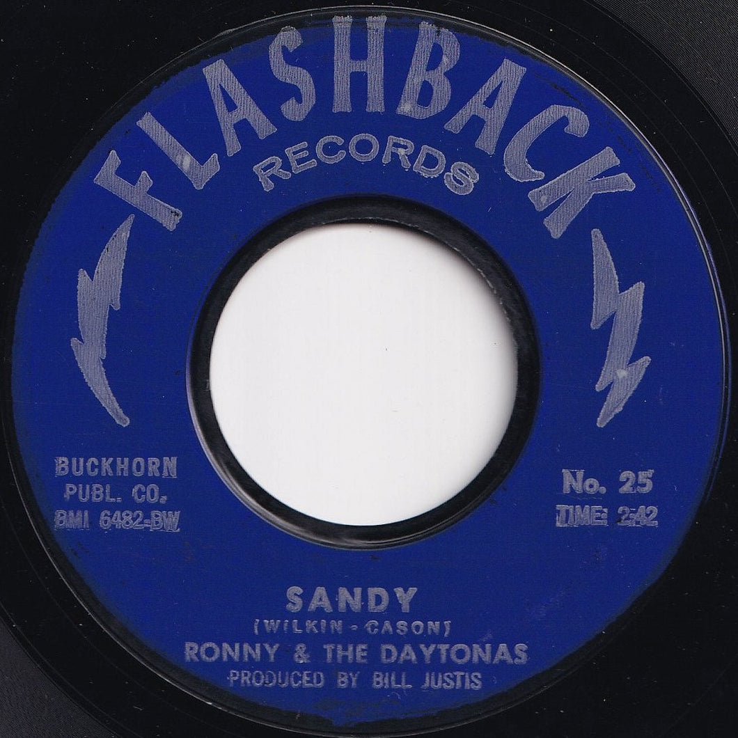 Ronny & The Daytonas - Sandy / (Instrumental) (7 inch Record / Used)