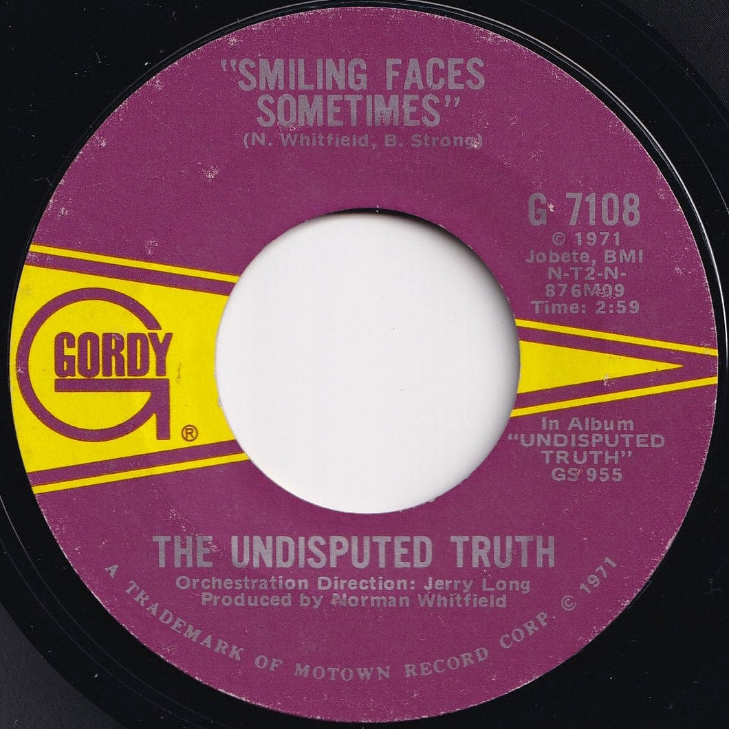 Undisputed Truth - Smiling Faces Sometimes / You Got The Love I Need  (7 inch Record / Used)