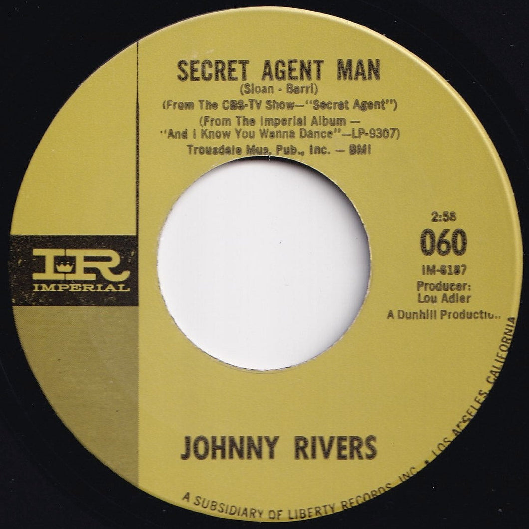 Johnny Rivers - Secret Agent Man / Under Your Spell Again (7 inch Record / Used)