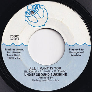 Underground Sunshine - Birthday / All I Want Is You (7 inch Record / Used)