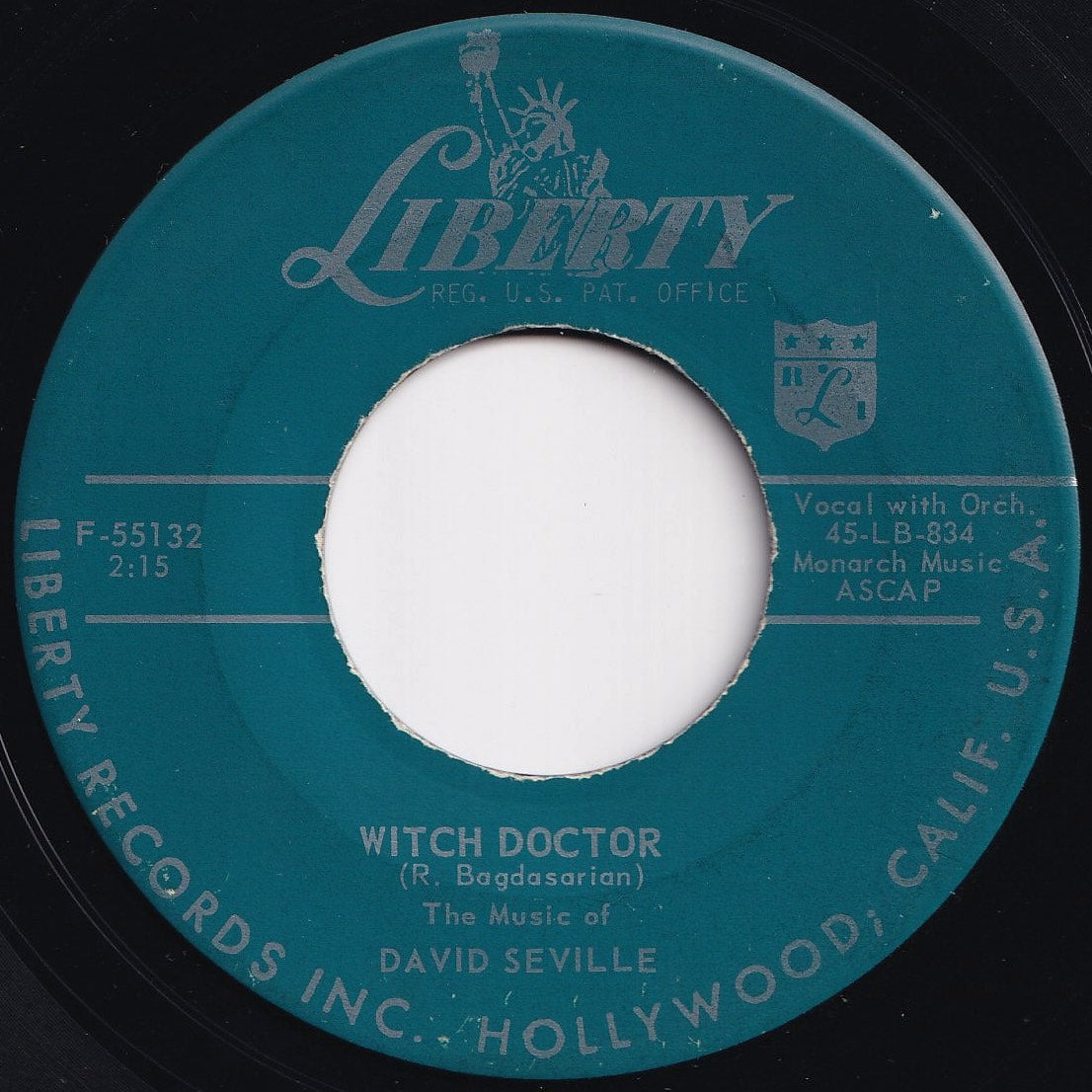 David Seville - Witch Doctor / Don't Whistle At Me Baby (7 inch Record – Solidity Records