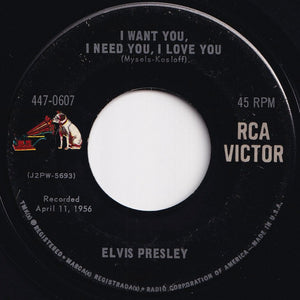 Elvis Presley - I Want You, I Need You, I Love You / My Baby Left Me (7 inch Record / Used)