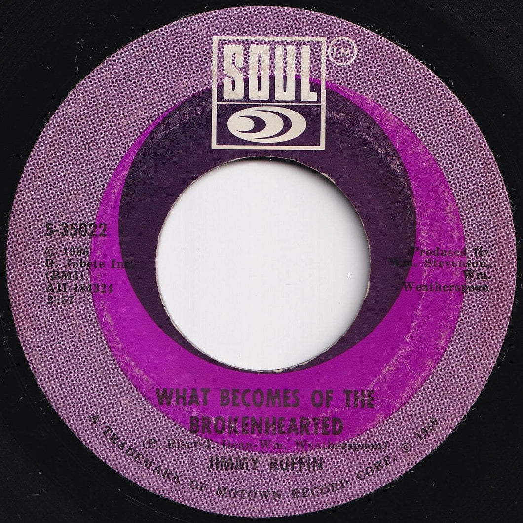 Jimmy Ruffin - What Becomes Of The Broken Hearted / Baby I've Got It (7 inch Record / Used)