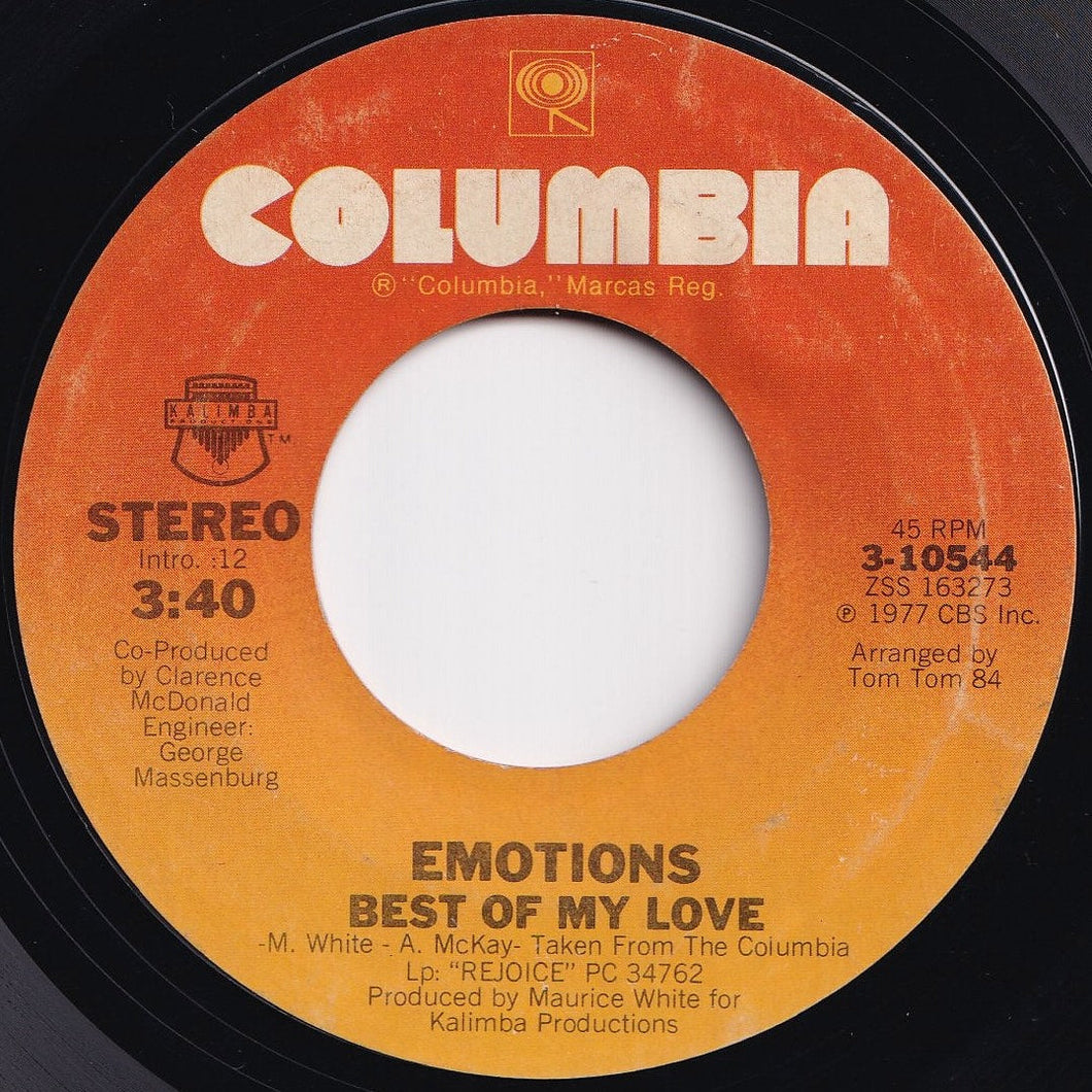 Emotions - Best Of My Love / A Feeling Is (7 inch Record / Used)