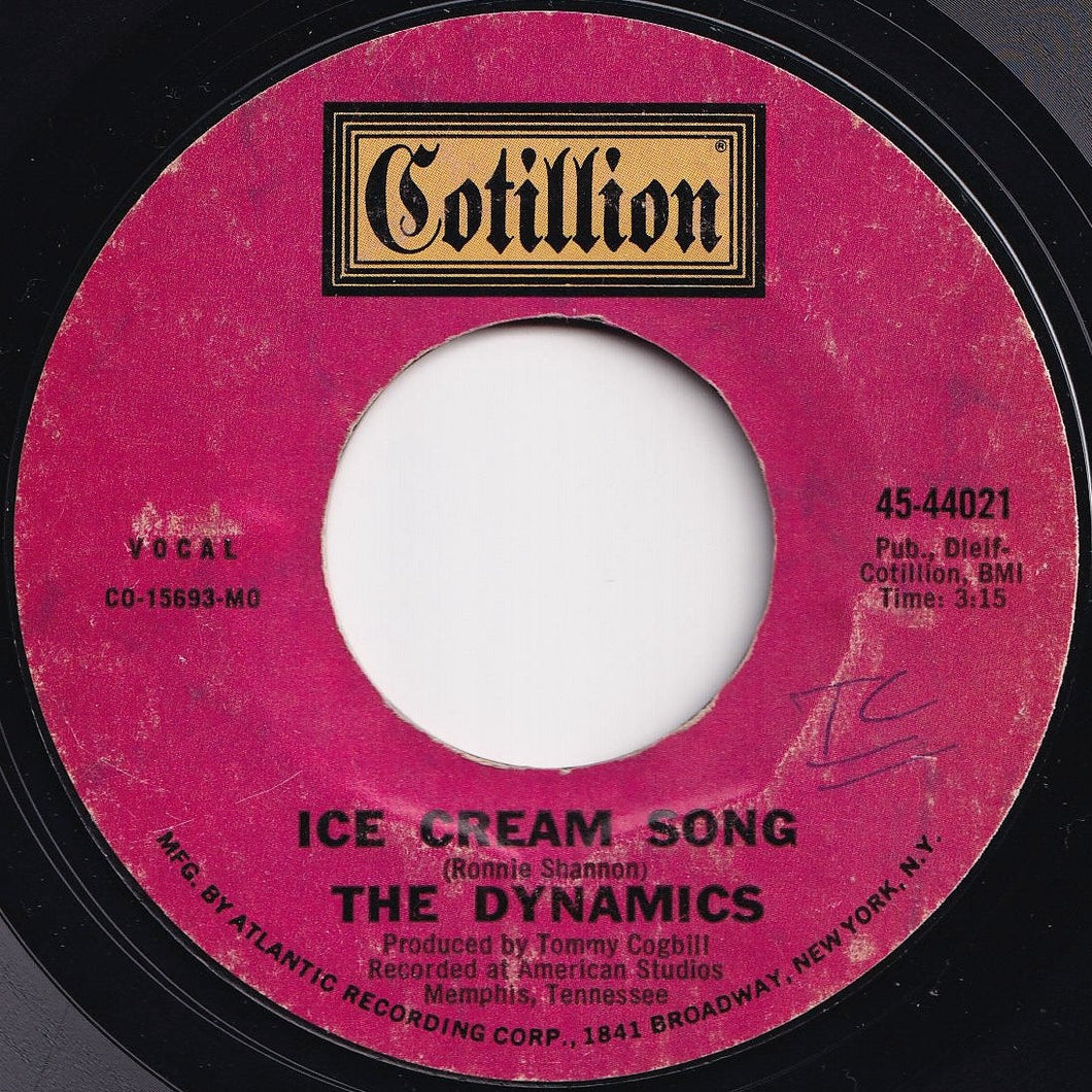 Dynamics - Ice Cream Song / The Love That I Need (7 inch Record / Used)