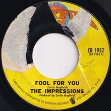 画像をギャラリービューアに読み込む, Impressions - Fool For You / I&#39;m Loving Nothing (7 inch Record / Used)
