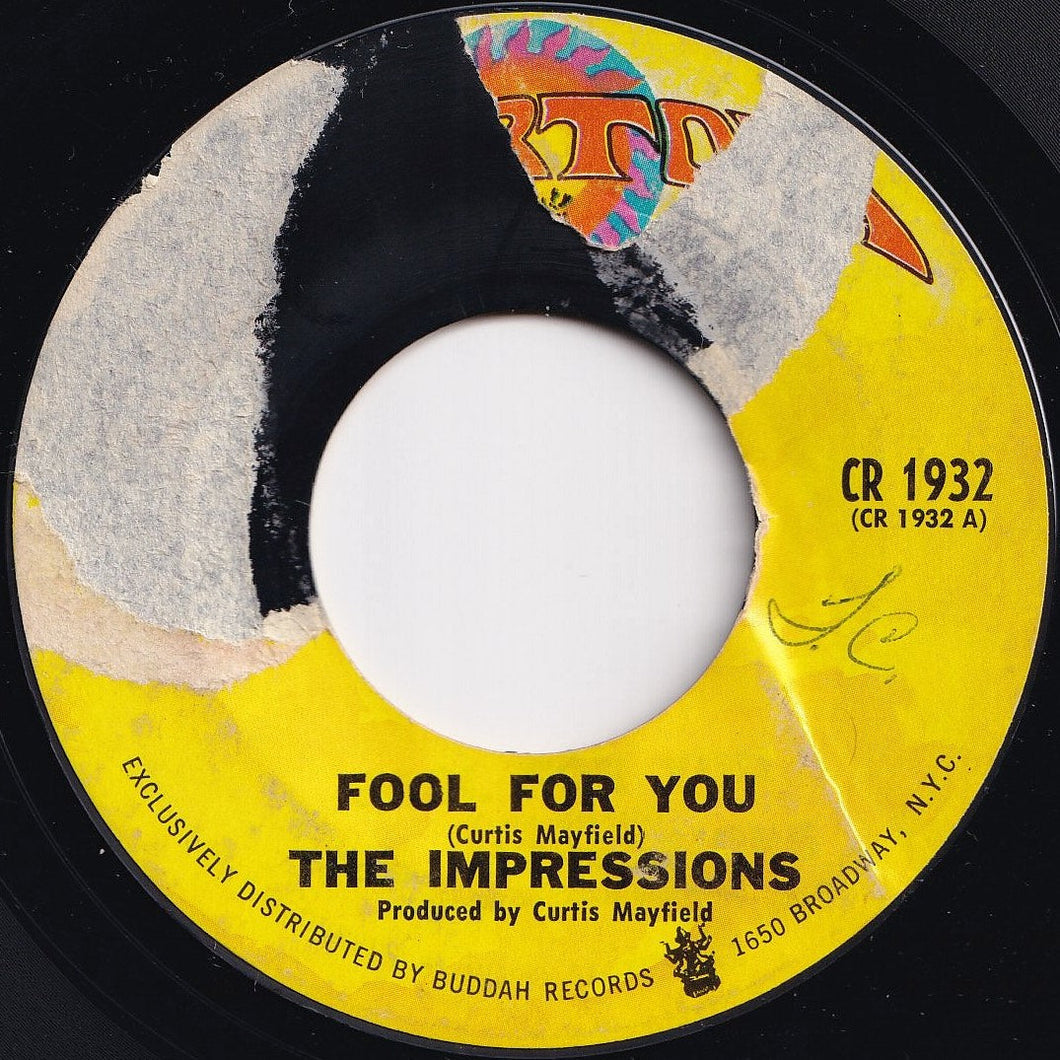 Impressions - Fool For You / I'm Loving Nothing (7 inch Record / Used)